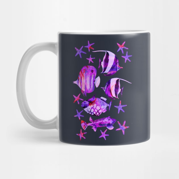 underwater paradise purple by LebensART